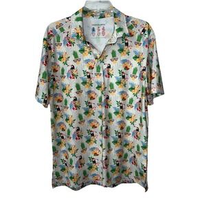 Tropical‎ Bros Men's Pineapple Jammin Everyday Polo Size Medium Tropical